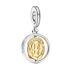 New Sterling Silver Harry Potter Platform 9 3/4 charm